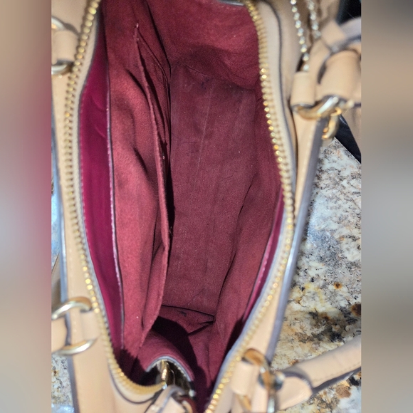 Coach Signature Canvas Beige Satchel Bag - Picture 5 of 6